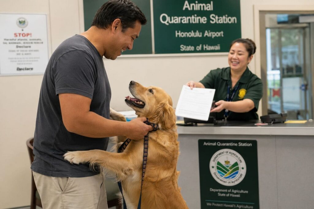 successful hawaii pet airport release reunion